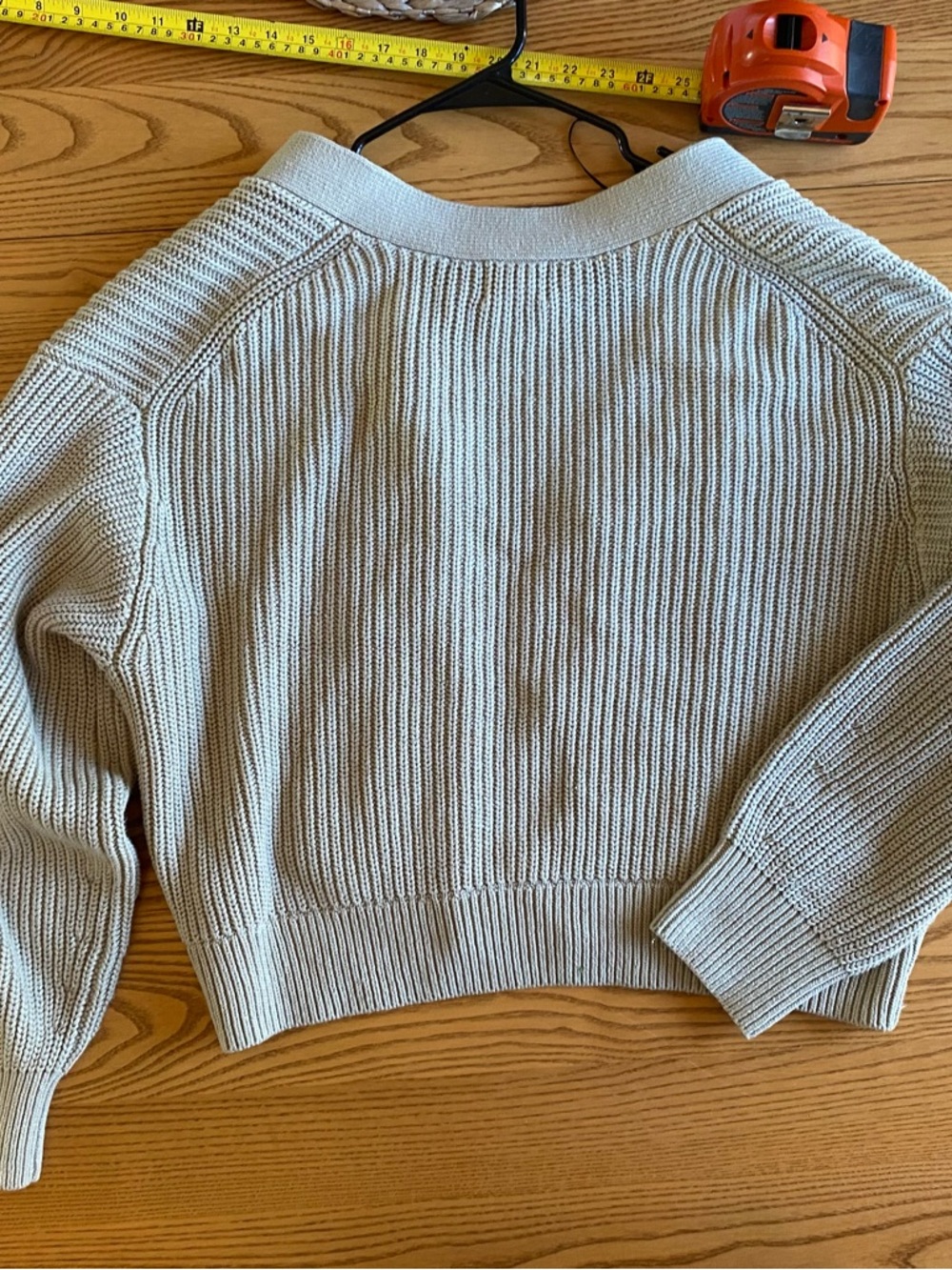H&M Light Beige Ribbed Button Cardigan - Picture 5 of 7
